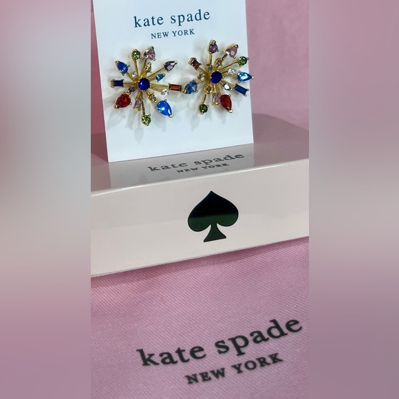 Kate Spade ♠️ FireWork Floral Earrings-Large - Picture 4 of 8